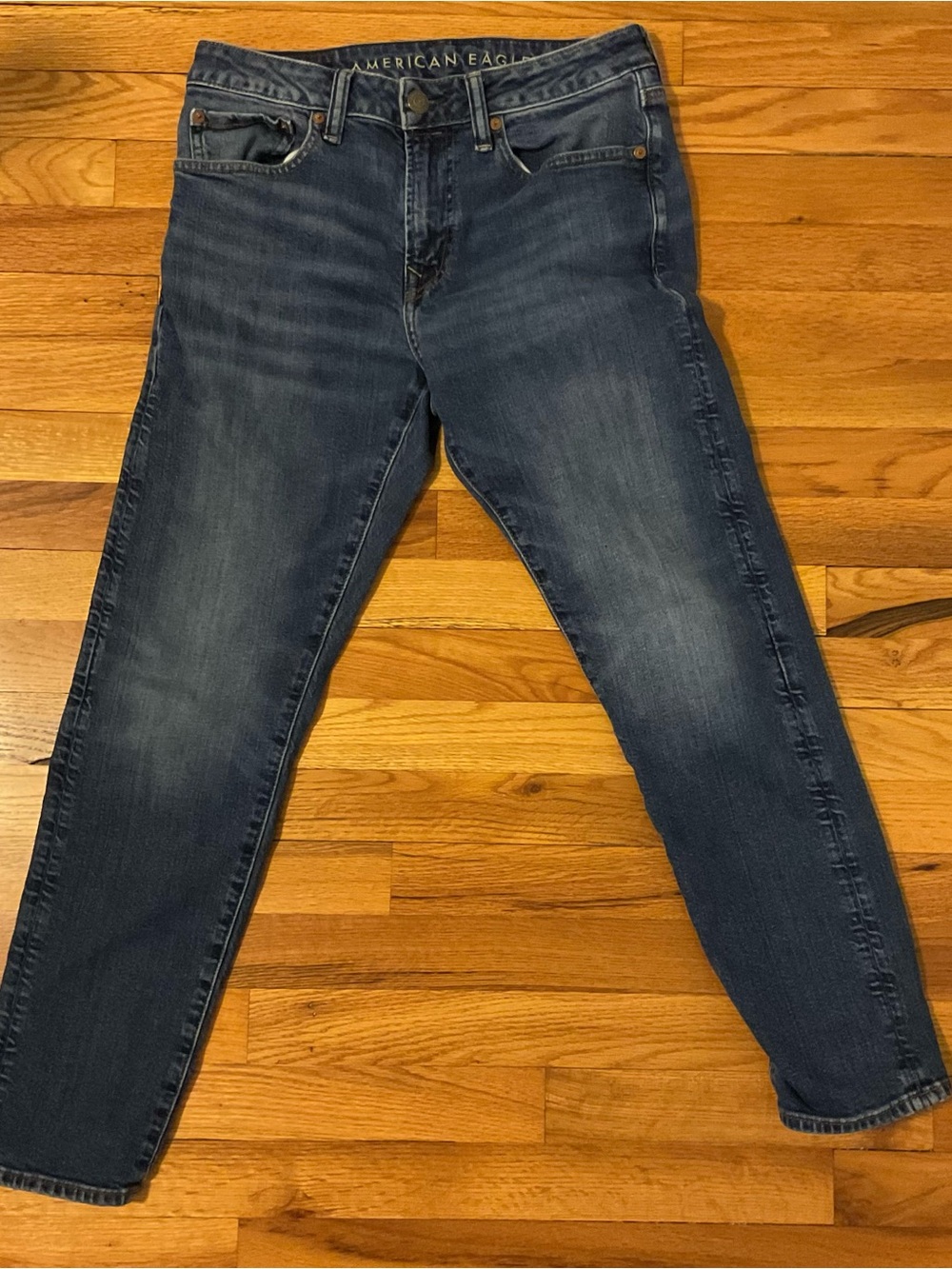 American Eagle Outfitters Men’s Dark Blue Slim Straight Jeans